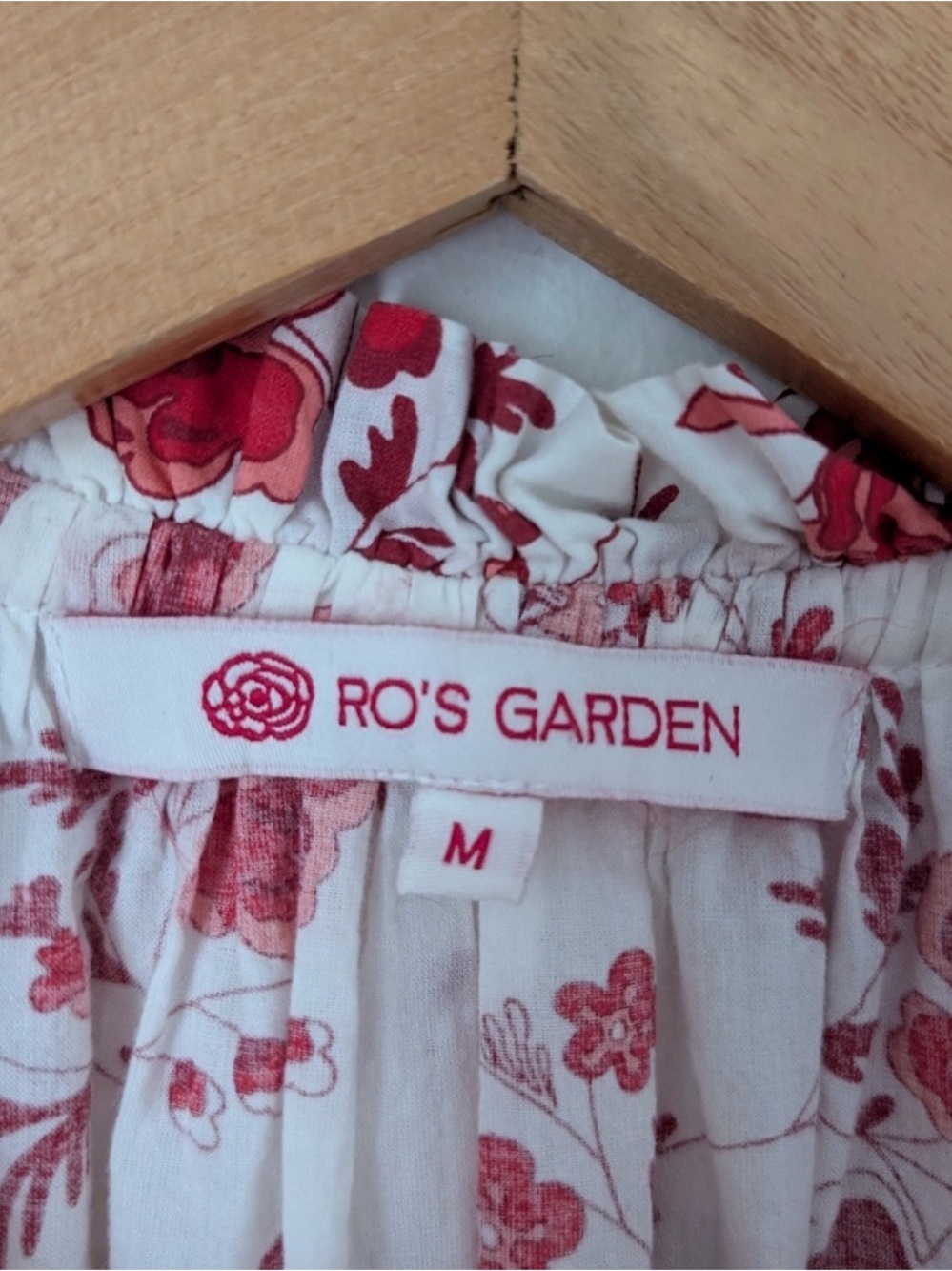 Ro’s Garden Anthropologie Floral Tiered Sun Dress in Coral / Pink / White - Picture 4 of 4